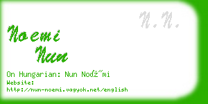 noemi nun business card